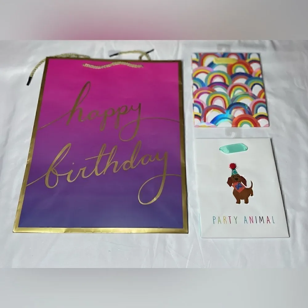 🔥❤️🔥 8 NEW! Happy Birth ‘Yay’ & More Bags All Occasions Sizes Shapes Styles M…